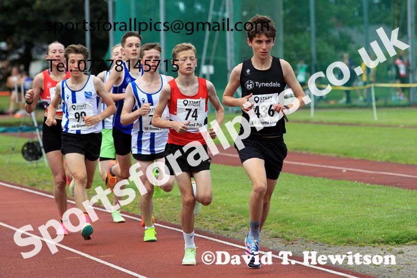 3000 metres, 2023 NEGP 4 Monkton, Wed., July 12th.  Photo: David T. Hewitson/Sports for All Pics
